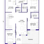 30 X 40 House Plan 2 Bedroom