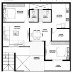 40x40 House Plans 2 Bedroom