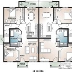 Four Unit Apartment Building Plans