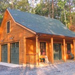 Log Cabin With Garage Plans