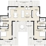 U Shaped House Floor Plan