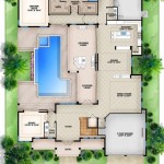 U Shaped House Plans With Swimming Pool